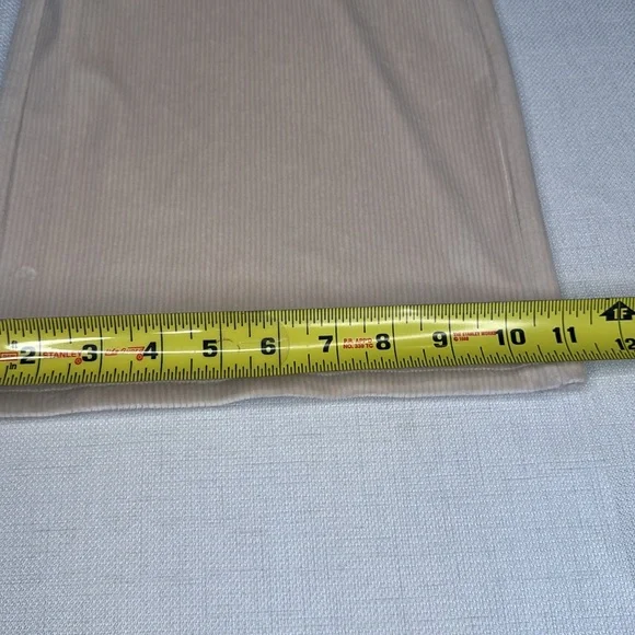 NWT Vuori Haven Pants Ribbed Wideleg Lightweight Soft Suede Women’s Size M Cream - Picture 13 of 15